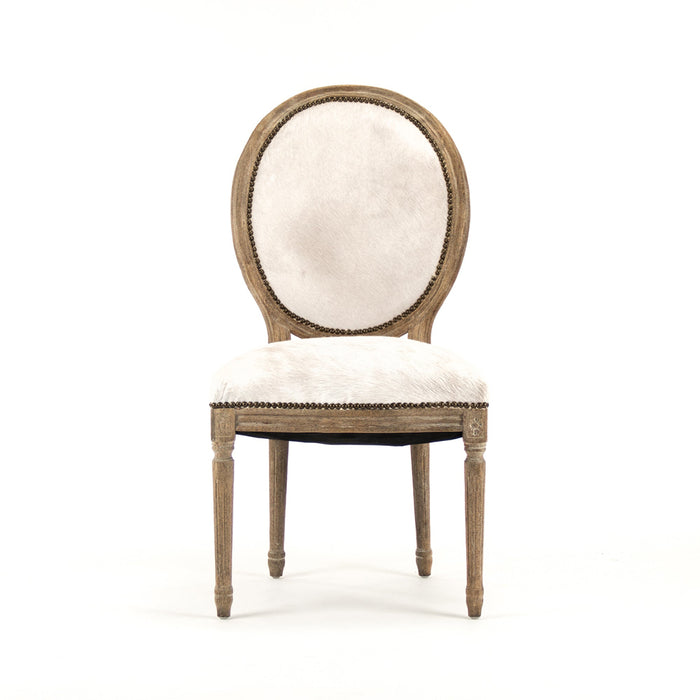 Zentique - Medallion Cowhide Chair - B004 E272 Cow W - GreatFurnitureDeal