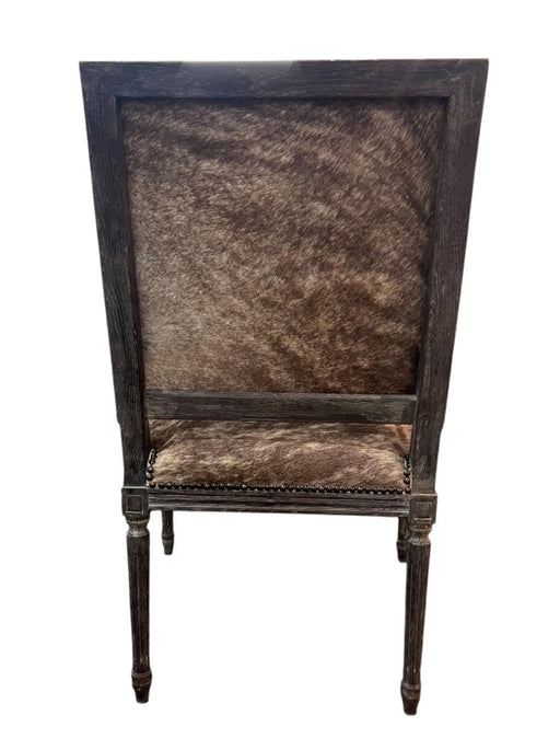 Zentique - Louis Cowhide Arm Chair - B008 E271 Cow EL - GreatFurnitureDeal