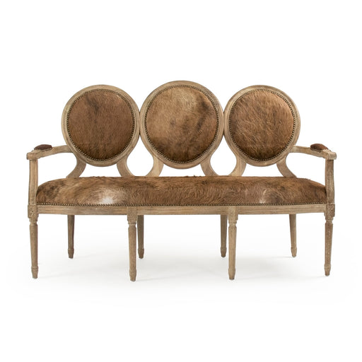 Zentique - Louis Cowhide Arm Chair - B009-3 E272 Cow EL - GreatFurnitureDeal