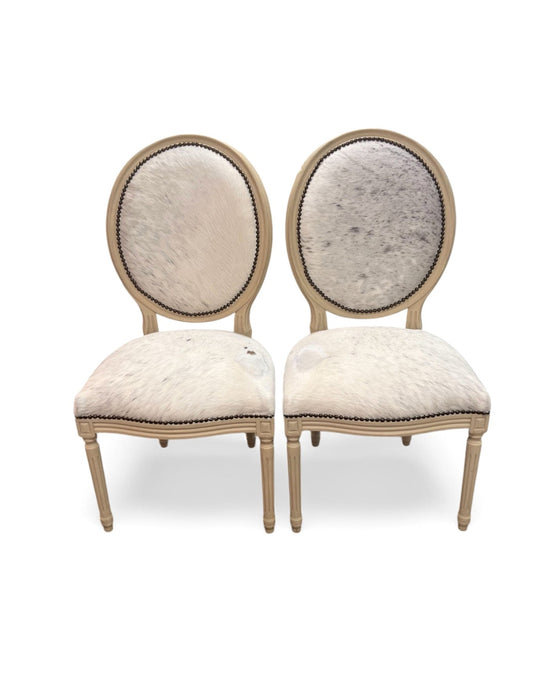 Zentique - Medallion Cowhide Chair - B004 309 SPBLW - GreatFurnitureDeal