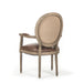Zentique - Medallion Arm Chair - B009 E255-3 CP035 Jute - GreatFurnitureDeal