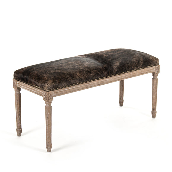 Zentique - Cow Hide Bench - B014 E272 Cow ED - GreatFurnitureDeal