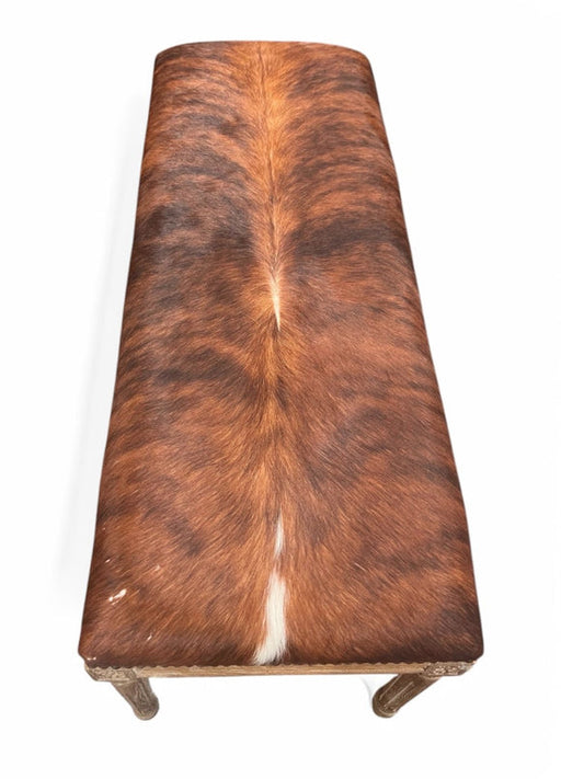 Zentique - Cow Hide Bench - B014 E272 Cow EM - GreatFurnitureDeal