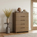 Meridian Furniture - Caswell Brown Oak Veneer And Solid Wood Chest - B1204-CH - GreatFurnitureDeal