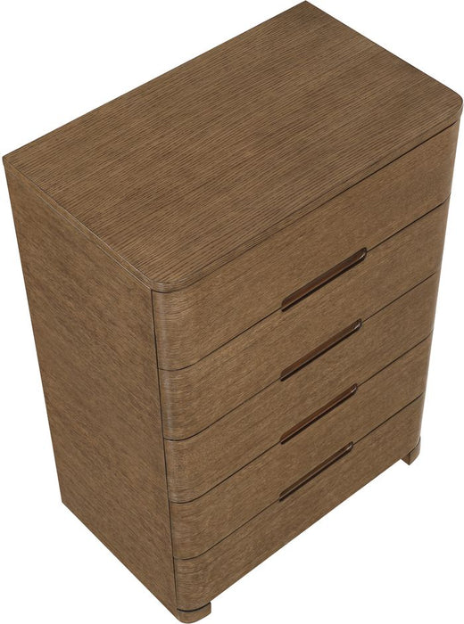 Meridian Furniture - Caswell Brown Oak Veneer And Solid Wood Chest - B1204-CH - GreatFurnitureDeal