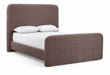 Meridian Furniture - Fira Brown Chenille Fabric Upholstered Queen Bed - B1222Brown-Q - GreatFurnitureDeal