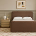 Meridian Furniture - Fira Brown Chenille Fabric Upholstered Queen Bed - B1222Brown-Q - GreatFurnitureDeal