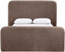 Meridian Furniture - Fira Brown Chenille Fabric Upholstered Queen Bed - B1222Brown-Q - GreatFurnitureDeal