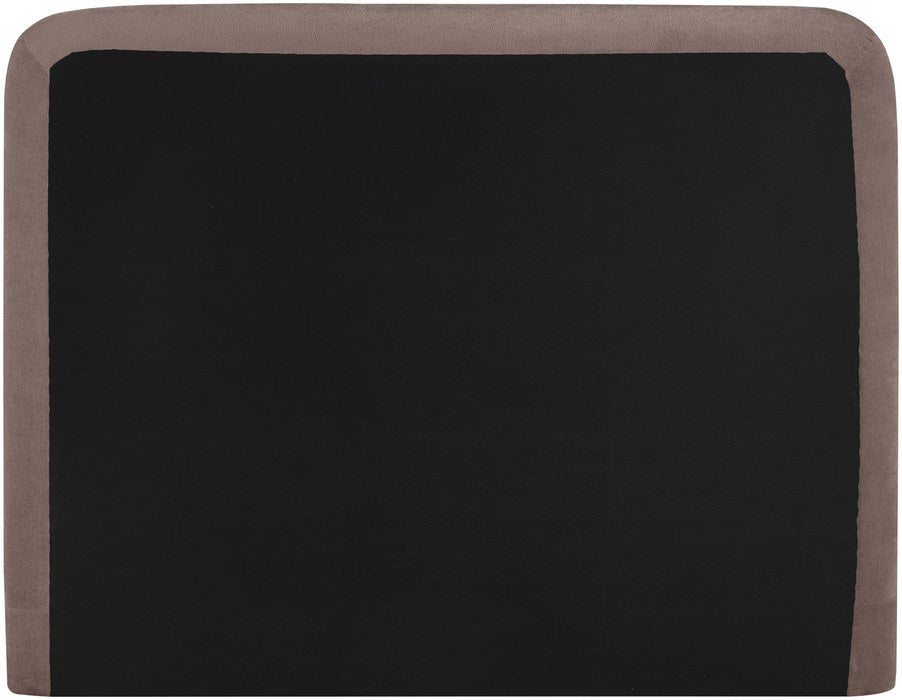 Meridian Furniture - Fira Brown Chenille Fabric Upholstered Queen Bed - B1222Brown-Q - GreatFurnitureDeal