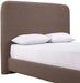 Meridian Furniture - Fira Brown Chenille Fabric Upholstered Queen Bed - B1222Brown-Q - GreatFurnitureDeal