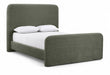 Meridian Furniture - Fira Green Chenille Fabric Upholstered Queen Bed - B1222Green-Q - GreatFurnitureDeal