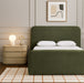 Meridian Furniture - Fira Green Chenille Fabric Upholstered Queen Bed - B1222Green-Q - GreatFurnitureDeal