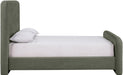 Meridian Furniture - Fira Green Chenille Fabric Upholstered Queen Bed - B1222Green-Q - GreatFurnitureDeal