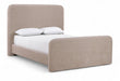 Meridian Furniture - Fira Taupe Chenille Fabric Upholstered Queen Bed - B1222Taupe-Q - GreatFurnitureDeal