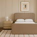 Meridian Furniture - Fira Taupe Chenille Fabric Upholstered Queen Bed - B1222Taupe-Q - GreatFurnitureDeal