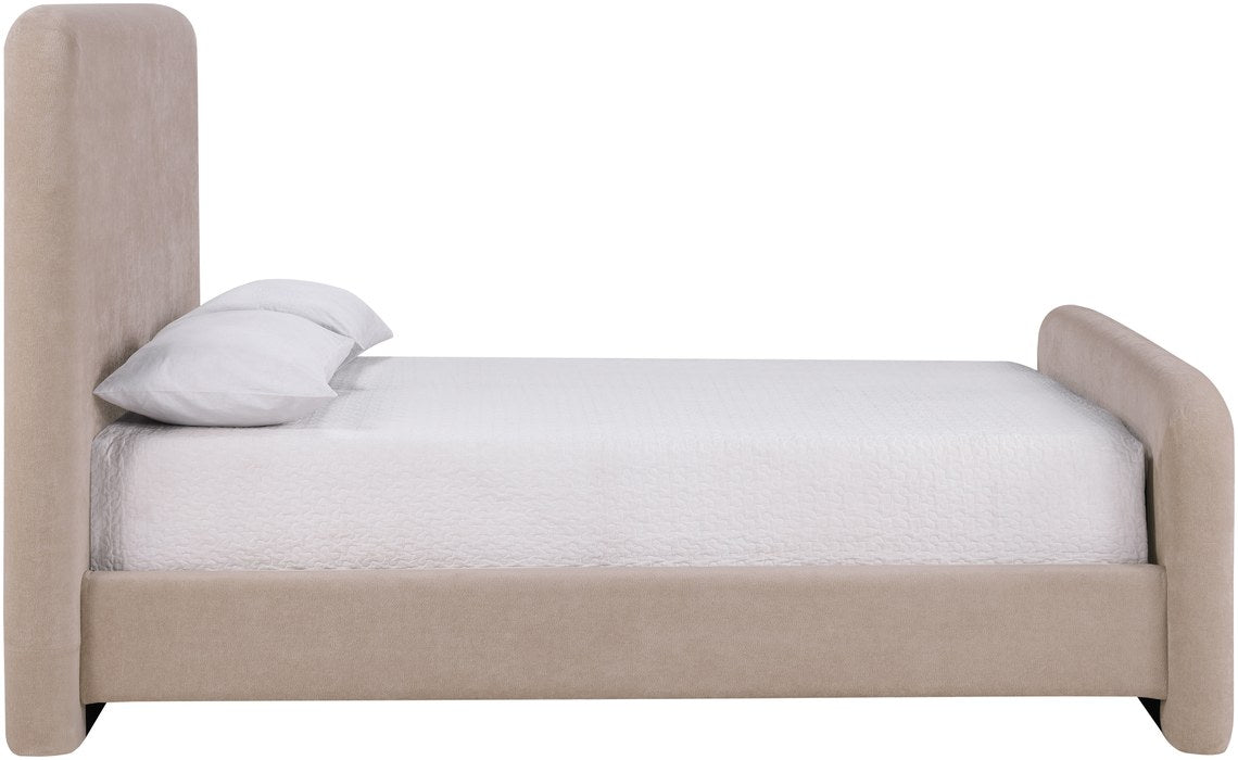 Meridian Furniture - Fira Taupe Chenille Fabric Upholstered Queen Bed - B1222Taupe-Q - GreatFurnitureDeal