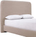 Meridian Furniture - Fira Taupe Chenille Fabric Upholstered Queen Bed - B1222Taupe-Q - GreatFurnitureDeal