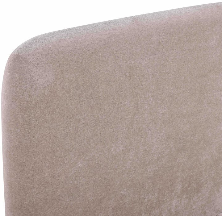 Meridian Furniture - Fira Taupe Chenille Fabric Upholstered Queen Bed - B1222Taupe-Q - GreatFurnitureDeal