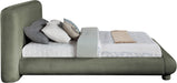 Meridian Furniture - Blair Green Chenille Fabric Upholstered King Bed - B1235Green-K - GreatFurnitureDeal