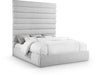 Meridian Furniture - Adam Grey Linen Textured Fabric Upholstered King Bed - B1255Grey-K90 - GreatFurnitureDeal