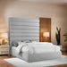 Meridian Furniture - Adam Grey Linen Textured Fabric Upholstered King Bed - B1255Grey-K90 - GreatFurnitureDeal