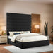 Meridian Furniture - Adam Black Boucle Fabric Upholstered King Bed - B1256Black-K90 - GreatFurnitureDeal