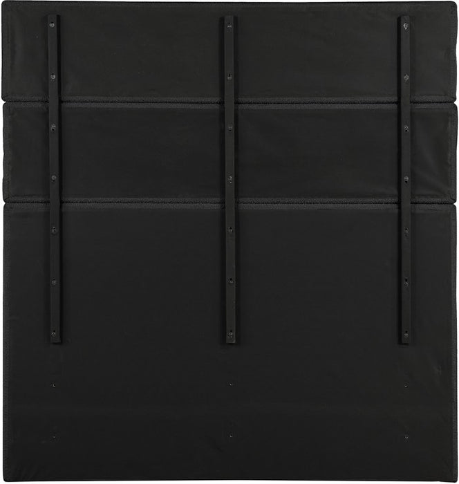 Meridian Furniture - Adam Black Boucle Fabric Upholstered King Bed - B1256Black-K90 - GreatFurnitureDeal