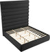 Meridian Furniture - Adam Black Boucle Fabric Upholstered King Bed - B1256Black-K90 - GreatFurnitureDeal