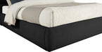 Meridian Furniture - Adam Black Boucle Fabric Upholstered King Bed - B1256Black-K90 - GreatFurnitureDeal