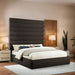 Meridian Furniture - Adam Brown Boucle Fabric Upholstered King Bed - B1256Brown-K90 - GreatFurnitureDeal