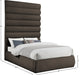 Meridian Furniture - Adam Brown Boucle Fabric Upholstered King Bed - B1256Brown-K90 - GreatFurnitureDeal