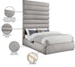 Meridian Furniture - Adam Taupe Boucle Fabric Upholstered King Bed - B1256Taupe-K90 - GreatFurnitureDeal
