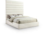 Meridian Furniture - Adam Cream Chenille Fabric Upholstered King Bed - B1257Cream-K90 - GreatFurnitureDeal