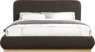 Meridian Furniture - Rigby Brown Boucle Fabric Upholstered King Bed - B1275Brown-K - GreatFurnitureDeal