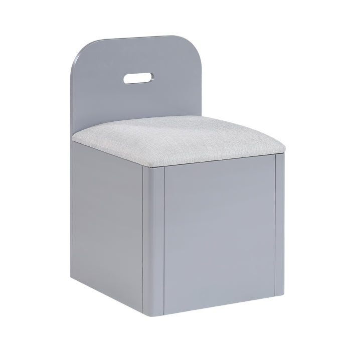 Homelegance - Sloane Full Bookcase Bed with Hidden Desk, Stool and Storage Bench in Gray - B2024GYBCF-1 - GreatFurnitureDeal