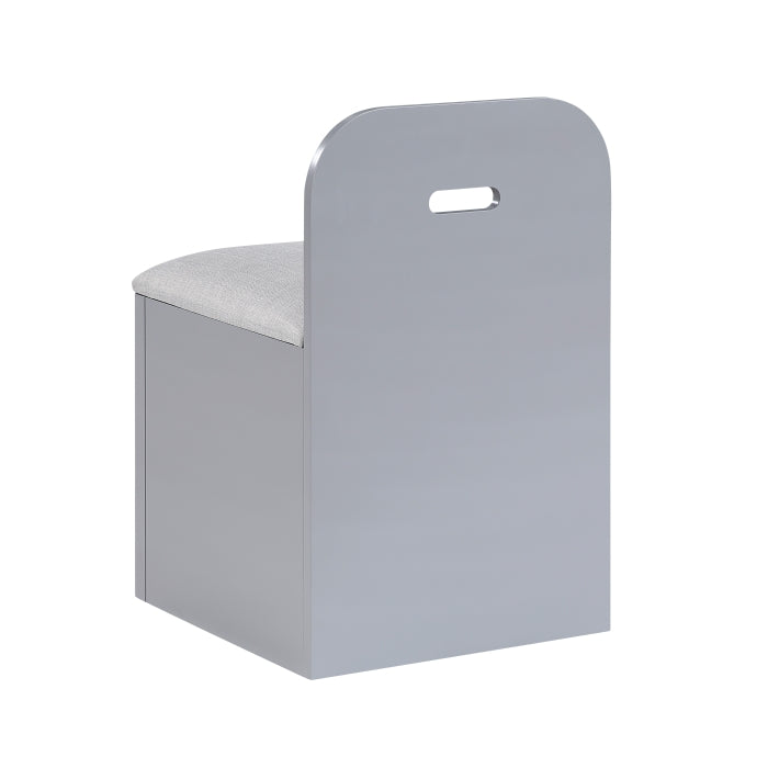 Homelegance - Sloane Full Bookcase Bed with Hidden Desk, Stool and Storage Bench in Gray - B2024GYBCF-1 - GreatFurnitureDeal