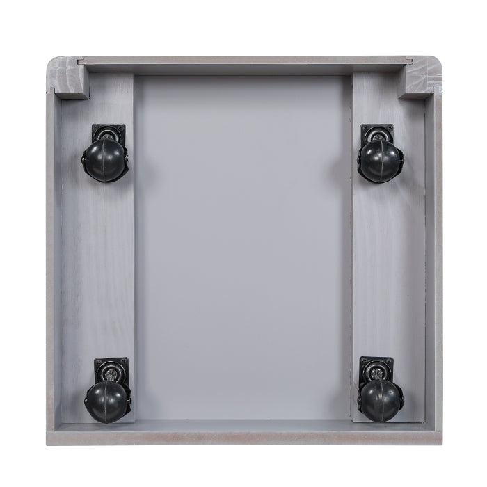 Homelegance - Sloane Full Bookcase Bed with Hidden Desk, Stool and Storage Bench in Gray - B2024GYBCF-1 - GreatFurnitureDeal