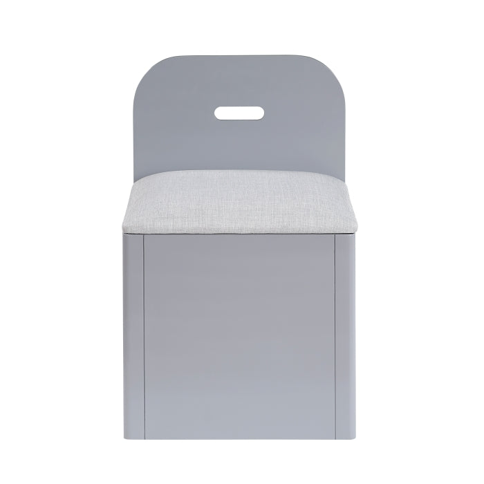 Homelegance - Sloane Full Bookcase Bed with Hidden Desk, Stool and Storage Bench in Gray - B2024GYBCF-1 - GreatFurnitureDeal