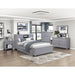 Homelegance - Sloane Full Bookcase Bed with Hidden Desk, Stool and Storage Bench in Gray - B2024GYBCF-1 - GreatFurnitureDeal
