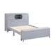 Homelegance - Sloane Full Bookcase Bed with Hidden Desk, Stool and Storage Bench in Gray - B2024GYBCF-1 - GreatFurnitureDeal