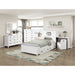Homelegance - Sloane Twin Bookcase Bed with Hidden Desk, Stool and Storage Bench in White - B2024WHBC-1 - GreatFurnitureDeal