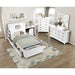 Homelegance - Sloane Twin Bookcase Bed with Hidden Desk, Stool and Storage Bench in White - B2024WHBC-1 - GreatFurnitureDeal