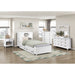 Homelegance - Sloane Twin Bookcase Bed with Hidden Desk, Stool and Storage Bench in White - B2024WHBC-1 - GreatFurnitureDeal