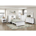 Homelegance - Sloane Twin Bookcase Bed with Hidden Desk, Stool and Storage Bench in White - B2024WHBC-1 - GreatFurnitureDeal