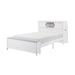 Homelegance - Sloane Full Bookcase Bed with Hidden Desk, Stool and Storage Bench in White - B2024WHBCF-1 - GreatFurnitureDeal