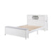 Homelegance - Sloane Full Bookcase Bed with Hidden Desk, Stool and Storage Bench in White - B2024WHBCF-1 - GreatFurnitureDeal