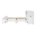 Homelegance - Sloane Full Bookcase Bed with Hidden Desk, Stool and Storage Bench in White - B2024WHBCF-1 - GreatFurnitureDeal