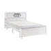 Homelegance - Sloane Full Bookcase Bed with Hidden Desk, Stool and Storage Bench in White - B2024WHBCF-1 - GreatFurnitureDeal