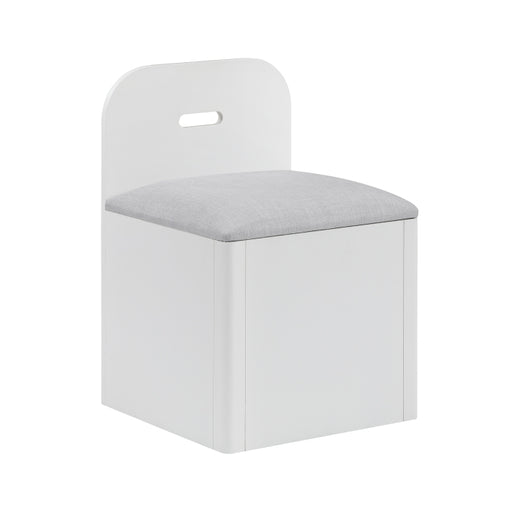 Homelegance - Sloane Twin Bookcase Bed with Hidden Desk, Stool and Storage Bench in White - B2024WHBC-1 - GreatFurnitureDeal