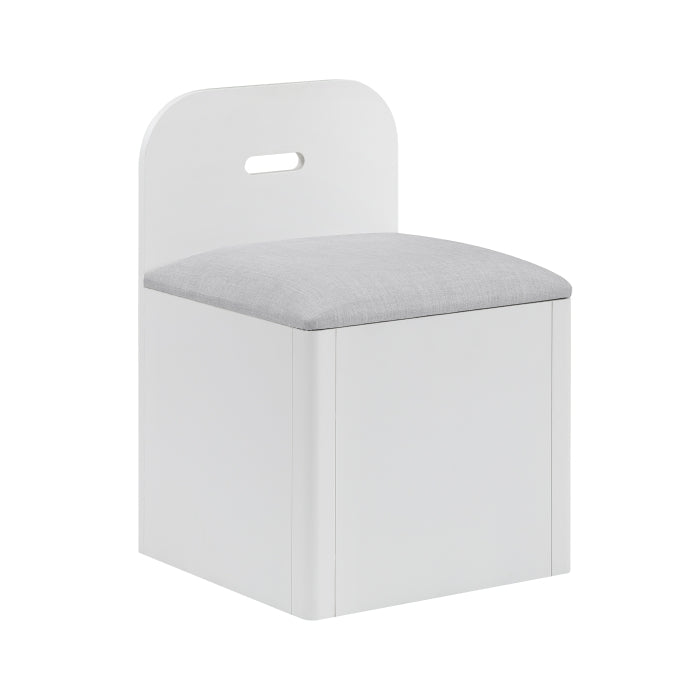 Homelegance - Sloane Twin Bookcase Bed with Hidden Desk, Stool and Storage Bench in White - B2024WHBC-1 - GreatFurnitureDeal